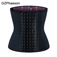 latex corset waist trainer workout body shaper tummy belt for women high quality fabric inner heat trapping sweat control corset