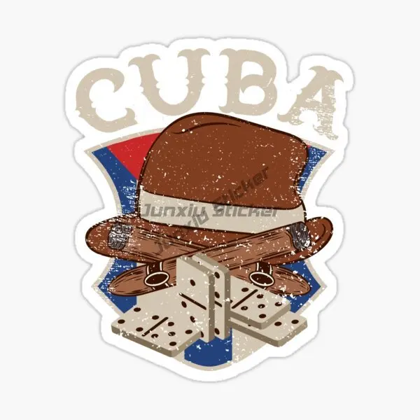 Фото Кубинская сигара CIGARROS CUBANOS, креативная наклейка для ноутбука, мотоцикла, бампера, водонепроницаемая гоночная наклейка, виниловая самоклеящаяся наклейка для автомобиля №3