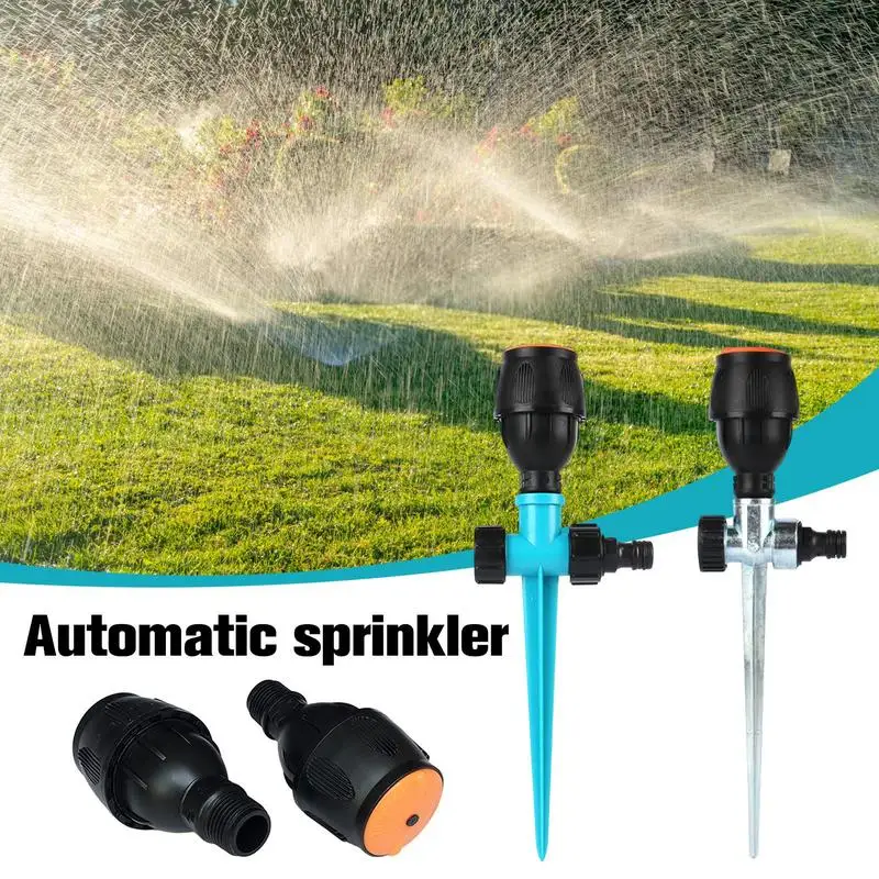 

Sprinkler Nozzle 360 Degree Automatic Rotating Water Spray Grass Plants Irrigation System With Nozzle Greenhouse Accessories