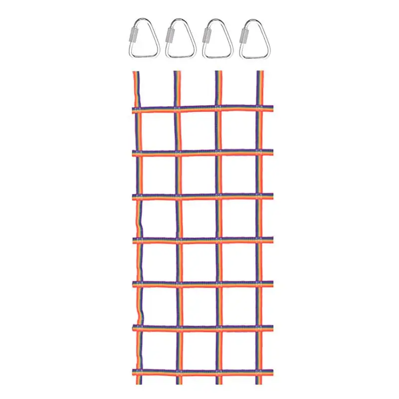 

Сетка для скалолазания, комплект качелей, подъемная сетка для детей, из полиэстера, 89x46 дюймов, лестница для джунглей, тренажерных залов, игр...
