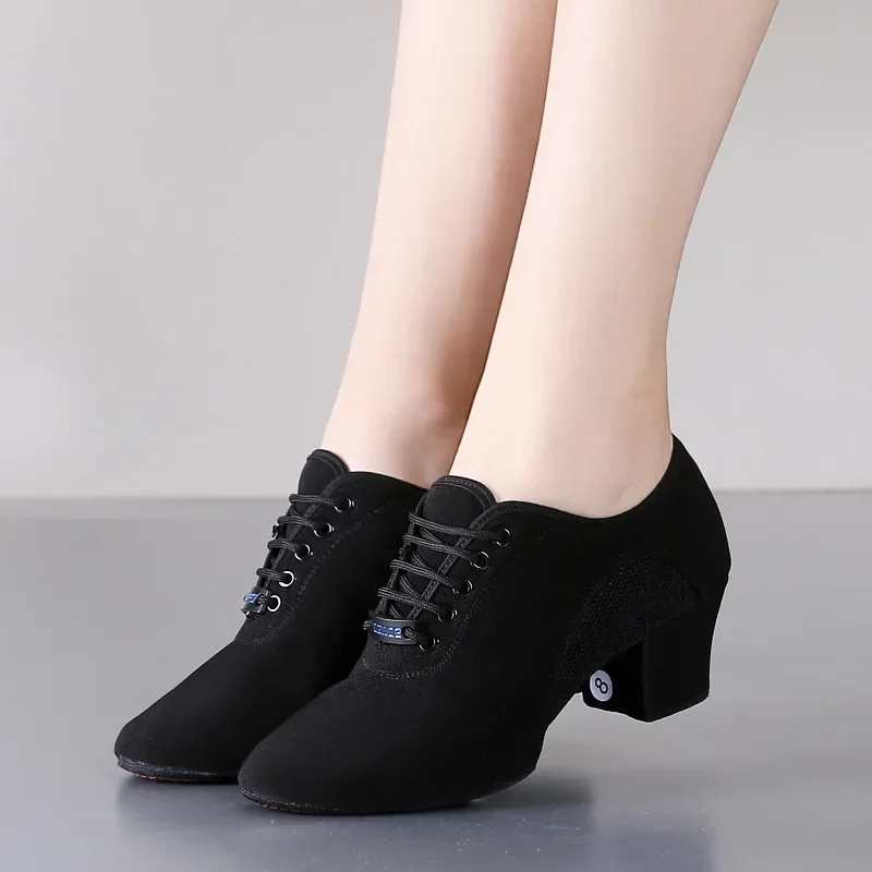 Женская танцевальная обувь для джаза латинского бального танца сальсы на