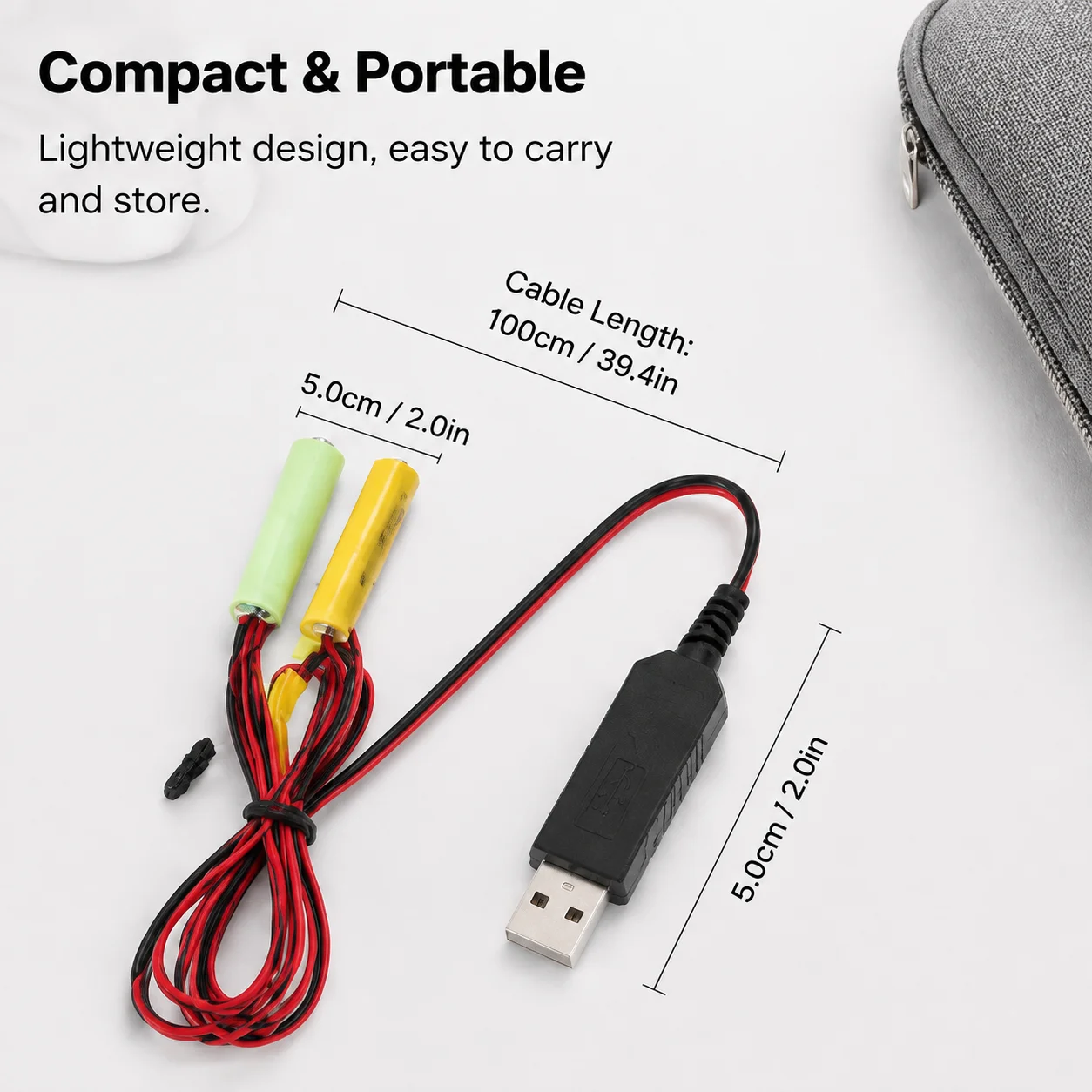 Замена батареек AAA с помощью USB-кабеля питания: преобразование напряжения с 5В на 3В для пультов дистанционного управления беспроводными светодиодными лампами. (art.: 3920dcc088e25) - 3920dcc088e25