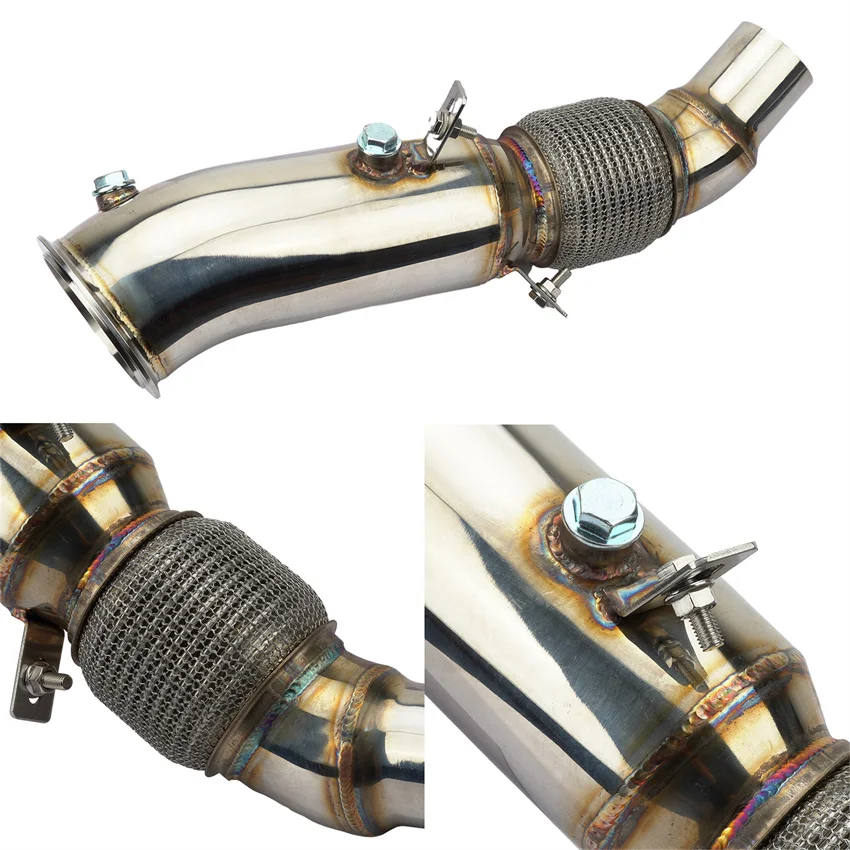 Фото Для двигателей BMW N20 F20 F21 F22 F30 F32 F33 F36 128i 220i 228i 320i 328i 428i: выхлопная система, даунпайп, коллектор, трубы выхлопной системы №3