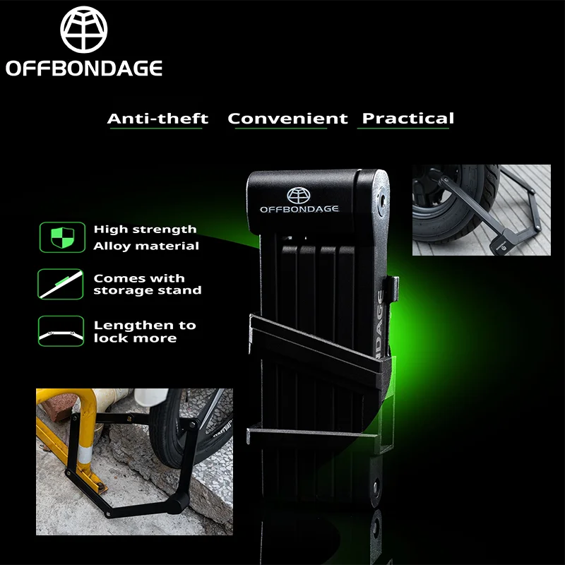 Складной Велосипедный Замок - Противоугонный Кодовый Сверхпрочный