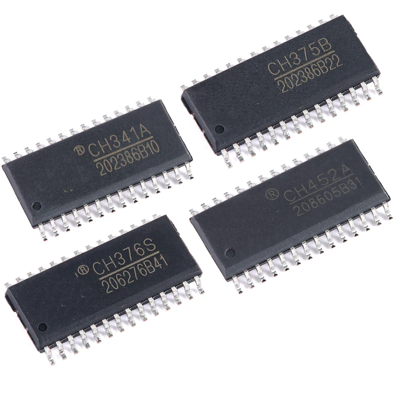 Чип интерфейса шины USB CH341A CH341B CH374S CH375A CH375B CH376S CH421A CH451S CH452A CH453S CH454S SOP-28, 5 шт.