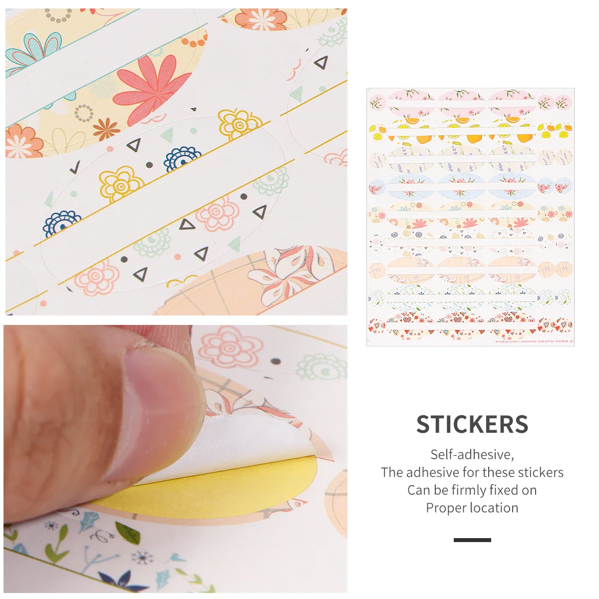 5 листов наклейки самоклеящиеся эфирные масла записываемые флаконы для духов