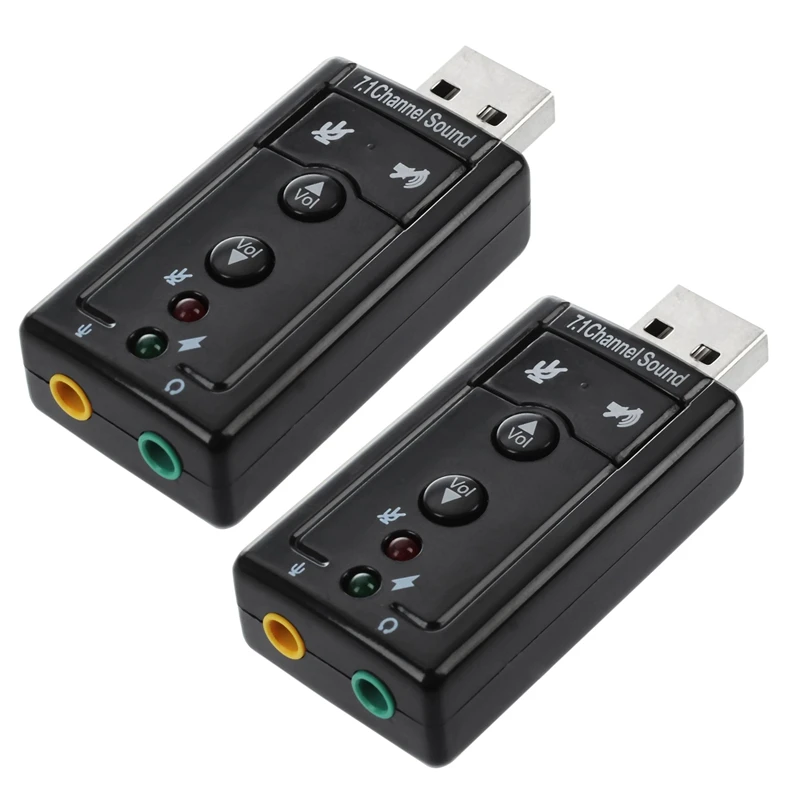 

2X 7.1 Channel USB External Sound Card Audio Adapter