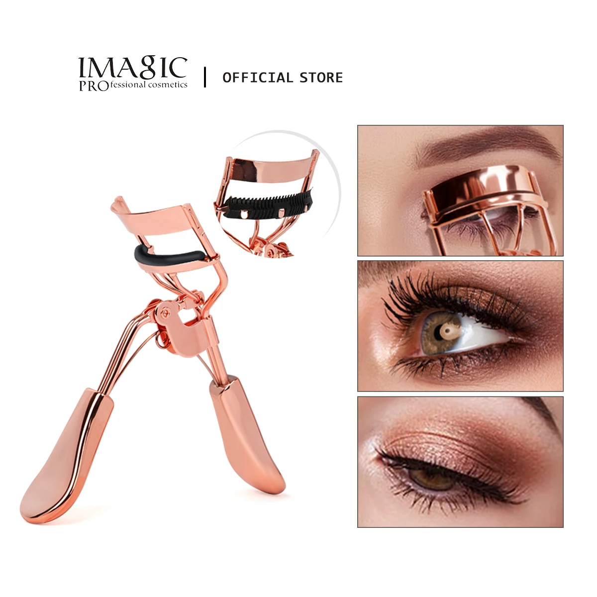 IMAGIC Eyelash Curler Portable Makeup Tools wimper kruller Natural Curling For Asian Eyes Fit All Eye Shapes Women Beauty Makeup