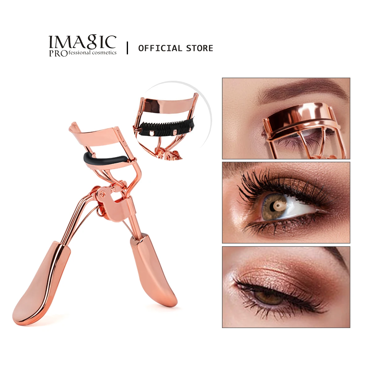 

IMAGIC Eyelash Curler Portable Makeup Tools wimper kruller Natural Curling For Asian Eyes Fit All Eye Shapes Women Beauty Makeup
