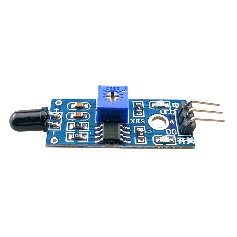 

flame fire sensor controller LM393 detection module fire detector 3pin diode probe