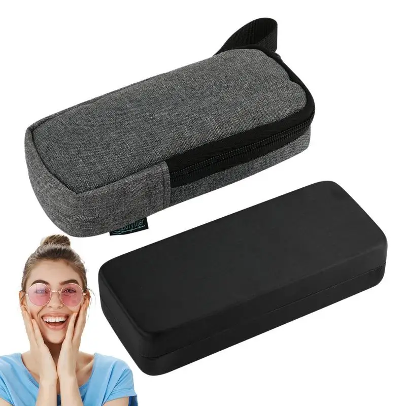 

Sunglasses Case Glasses Holder Sunglass Travel Case Unisex Protective Case PU Leather Sunglass Case With Storage Bag For Women