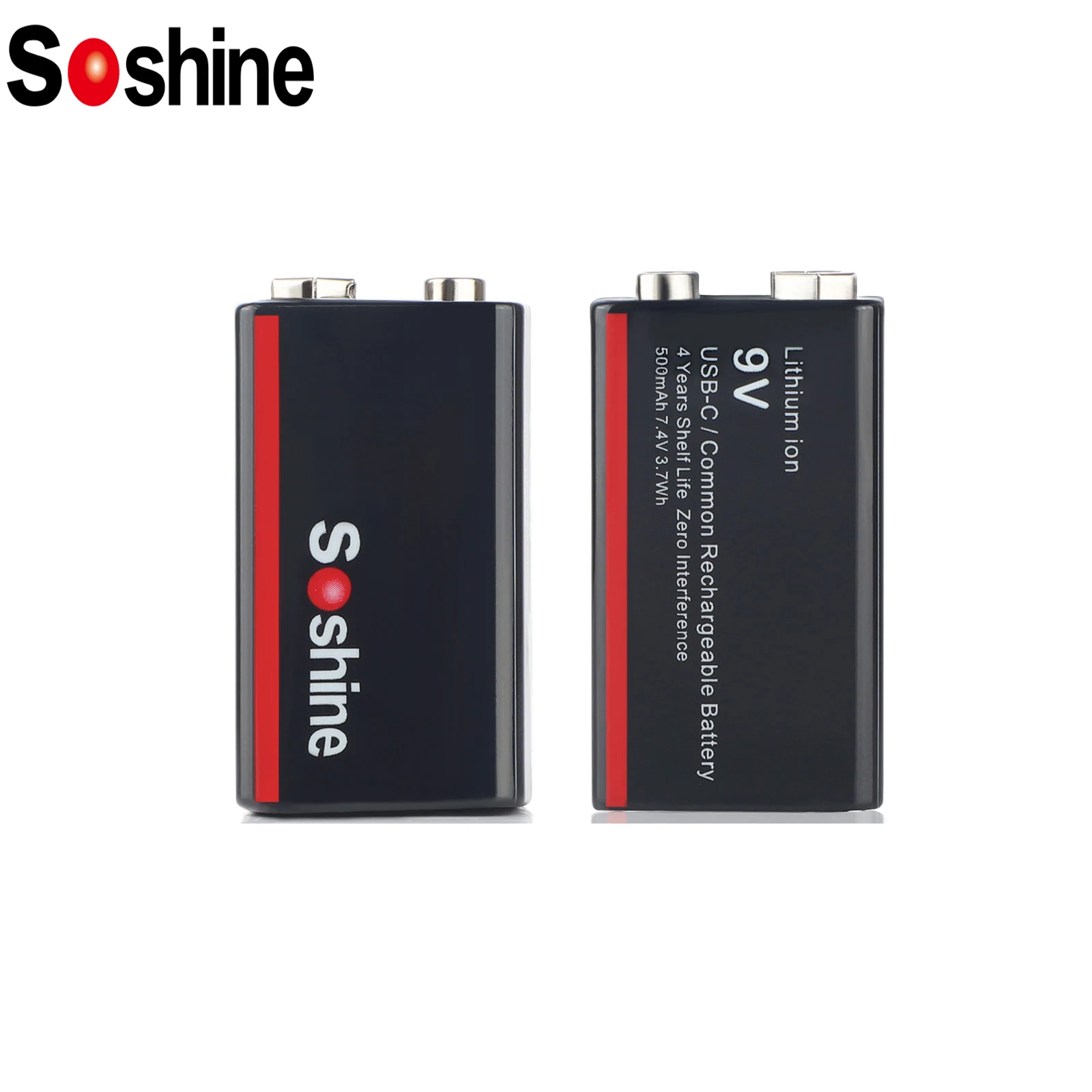 

Оригинальные Литий-ионные аккумуляторные батареи Soshine 9 В, низкий саморазряд USB для электрогитары, медицинских устройств