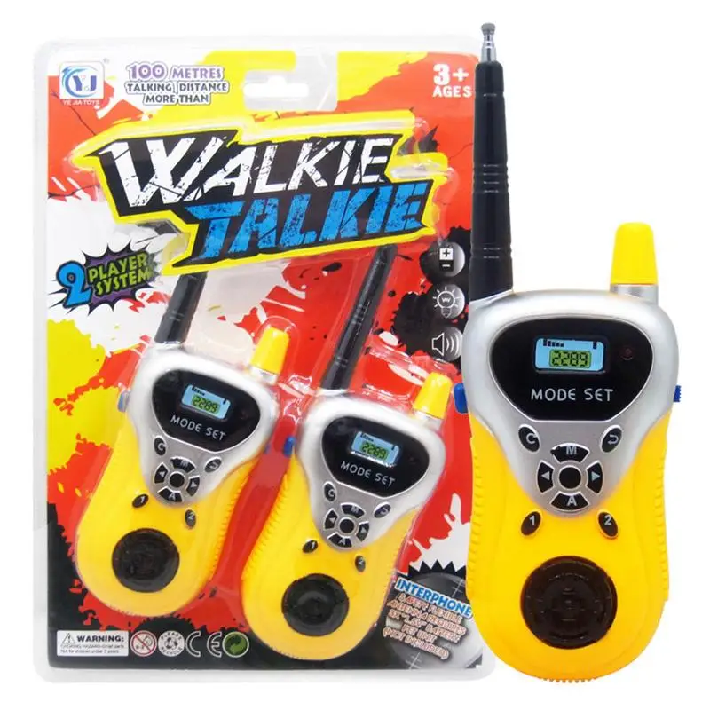 2 Pack Walkie Talkies Toys For Kids 2 Way Radio Toy With Bui
