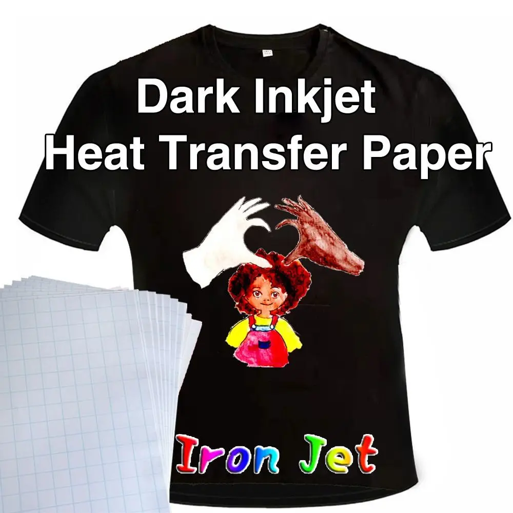 Fashion Thermal DIY Light Dark Cloth T-Shirt Heat Transfer Paper Painting Light Fabric