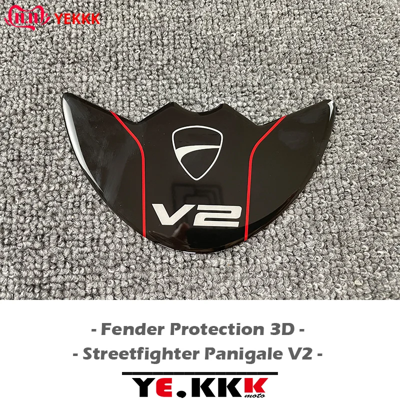 

Fender Protection 3D Stereo Italy Sticker Decal DUCATI Logo For Ducati Streetfighter V2 V2RPanigale V2 V2R Italian