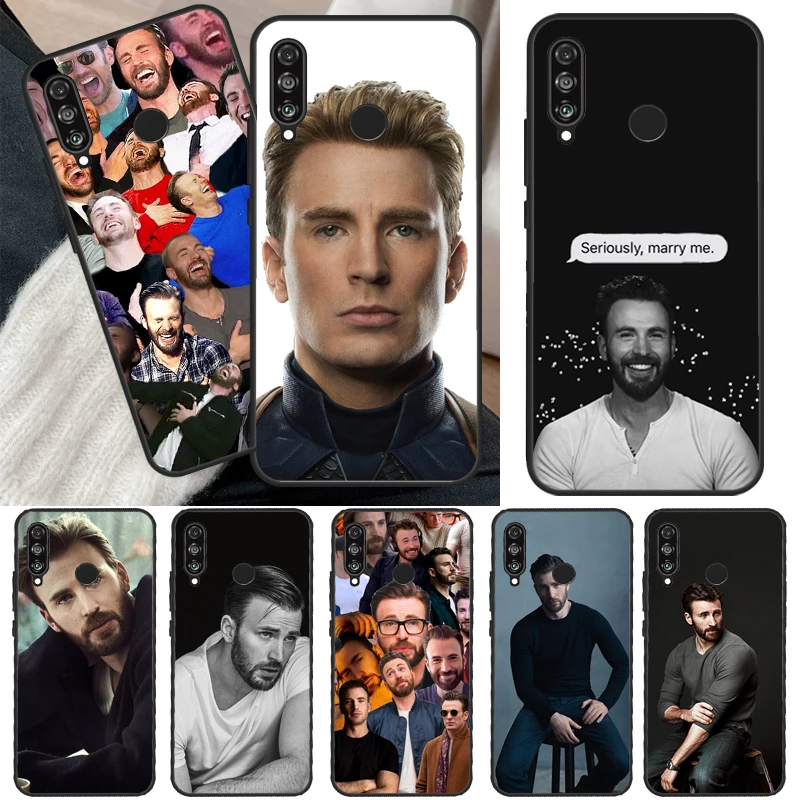 Chris Evans For Honor 50 Pro Phone Case For Huawei Nova 5T P Smart Z 2019 P20 P30 P40 Lite P50 Pro