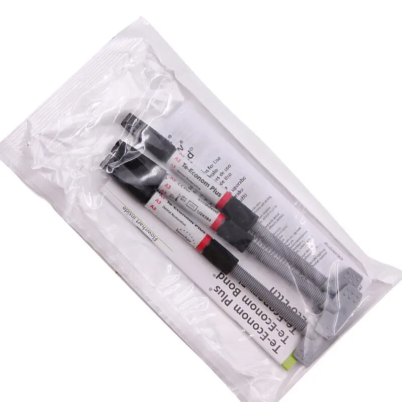 Dental Voclar Vivadent Te-Econom Plus Composite Resin Light Curing Refill A3 Foam Pad Green Gary Handle OptraSculpt Style