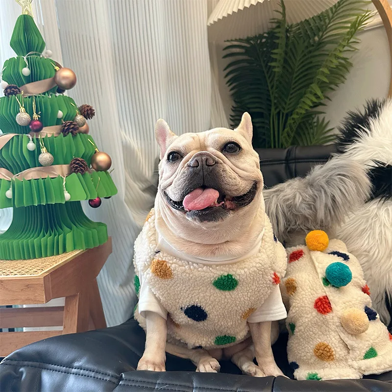 

Плюшевое пальто, одежда для собак из мультфильма, костюм для маленьких французских бульдогов, милые осенне-зимние маски для мальчиков