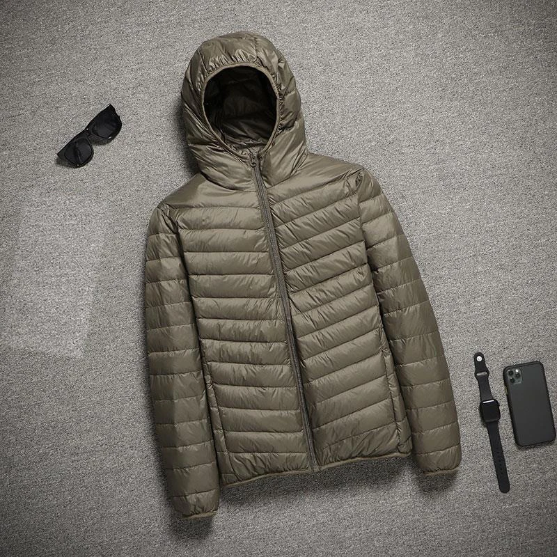 Lightweight Down Jackets Men's Jackets Spring 2023 New Hooded Ultralight Quilted Coat for Warm Winter Down Coats Light Puffer