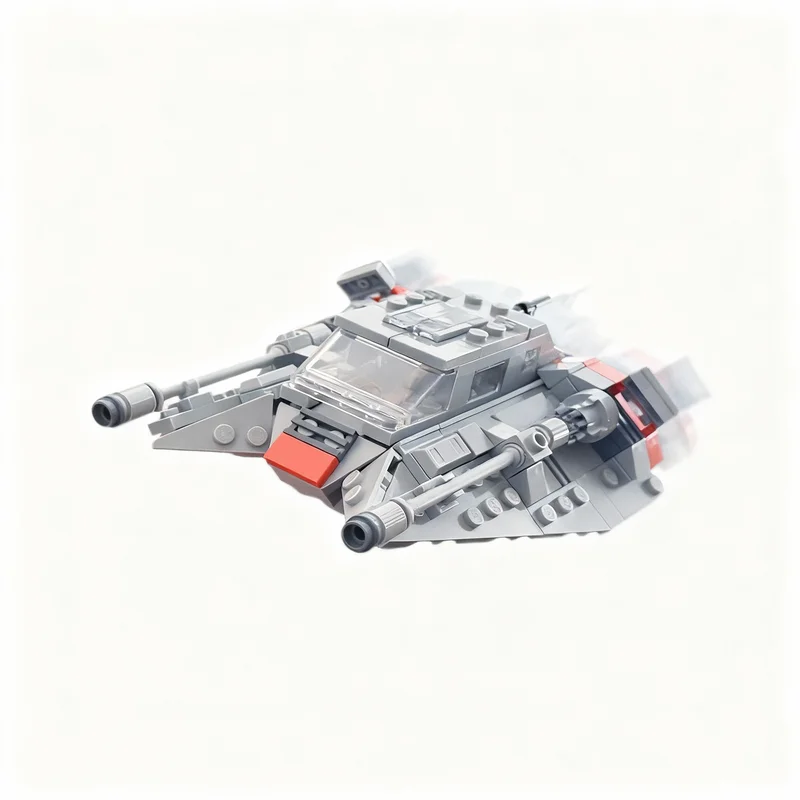 Фото 266 деталей MOC T-47 Snowspeeder: модель звездолета для сборки, декор для дома, украшение для стола, акцент для полки, премиум-подарок для взрослых №1