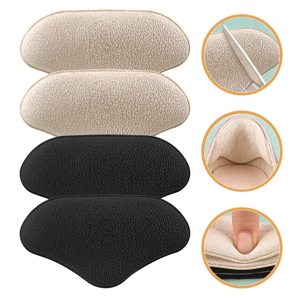 

2 Pairs High Heels Stickers Soft Grips Self-adhesive Pads Comfortable Liners Women Shoes Replaceable Nonslip Cushions Protector