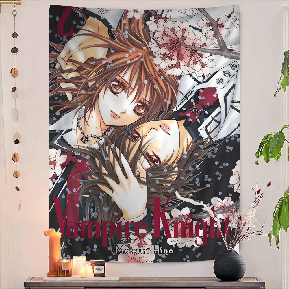 Vampire Knight Hanging Bohemian Tapestry Japanese Wall Anime Kawaii Room Decor