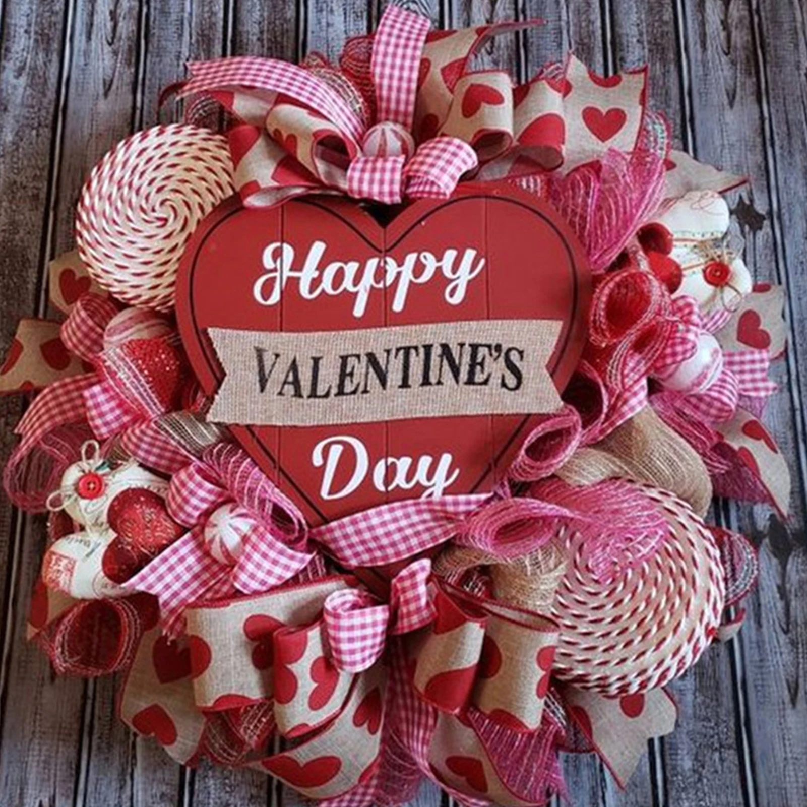 

1 Roll Ribbon Imitation Hemp Ribbon Wire Edge Linen Ribbon New Valentine's Day Gift Wrapping Love Print Ribbon Home Decoration