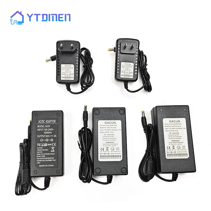 

Power Adapter Supply DC 24V 1A 2A 3A 5A Lighting Transformers LED Driver AC 110V to 220V 24 V Switching Power Supply for CCTV