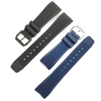 22mm rubber watch strap replacement for iwc portugieser porotfino family pilots watchband for men women
