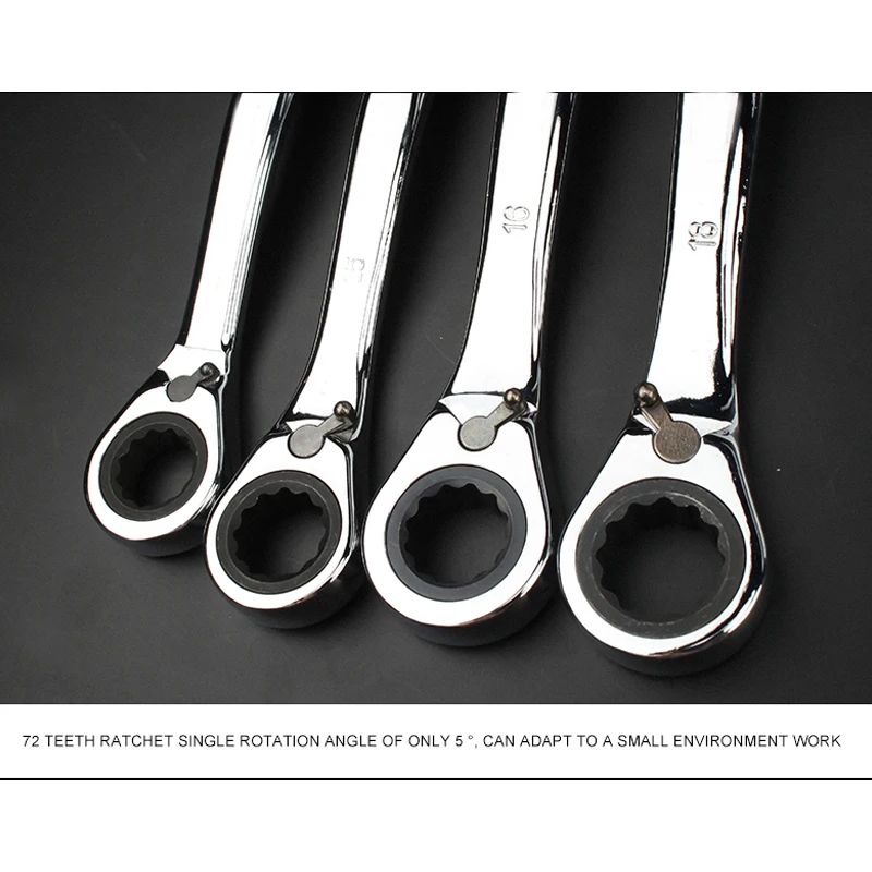 Умный гаечный ключ с трещоткой на 72 зубца ручной инструмент