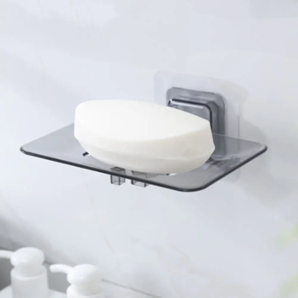 

Mounted Double Layer Wall Soap Holder Soap Sponge No Drilling Dish Rack Bathroom Accessories Soap Dishes Self Soap Adhesive