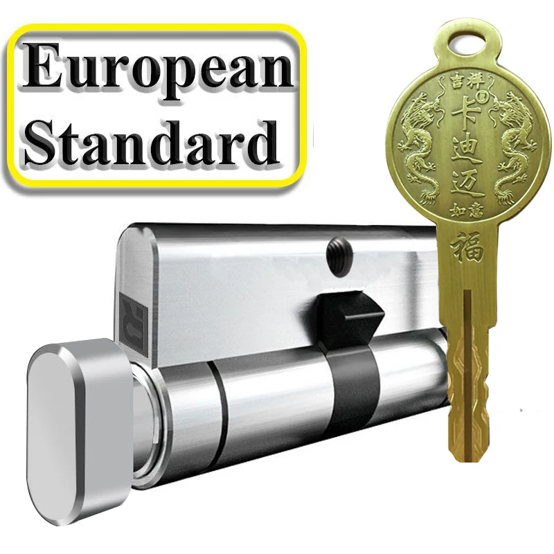 

Door cylinder Security Copper Lock Core Security door Handle Brass 10 Keys Anti-Pry Stainless Cylinder door lock bedroom lock