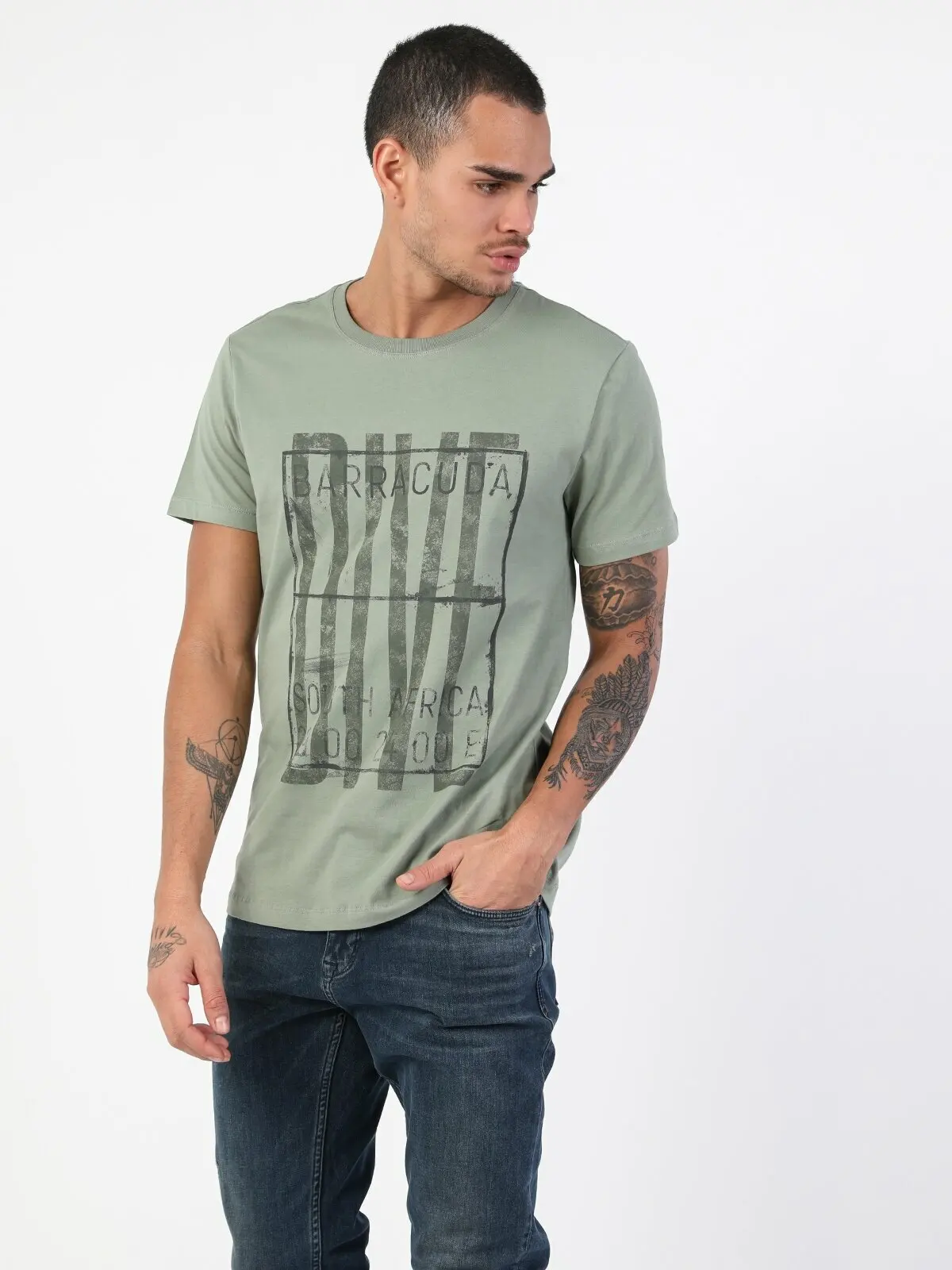 

Colins Men Regular Fit light Green Short Sleeve Tshirt Men's Tshirt Fashion Man Tshirts ,CL1047500