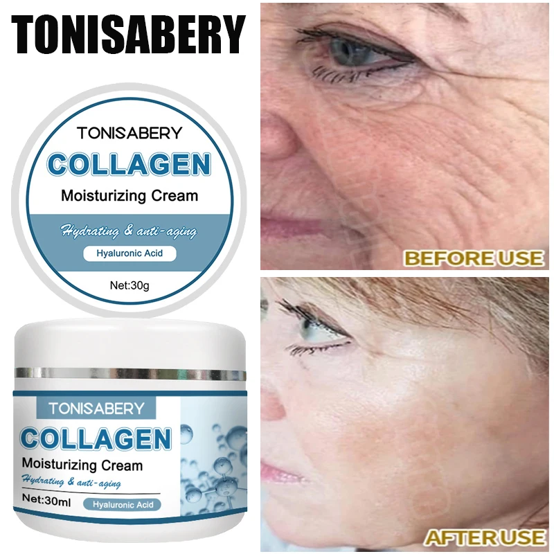 

Collagen Wrinkle Removal Cream Instant Fade Fine Lines Firming Lifting Anti-aging Whitening Brighten Tighten Korean Skin Care