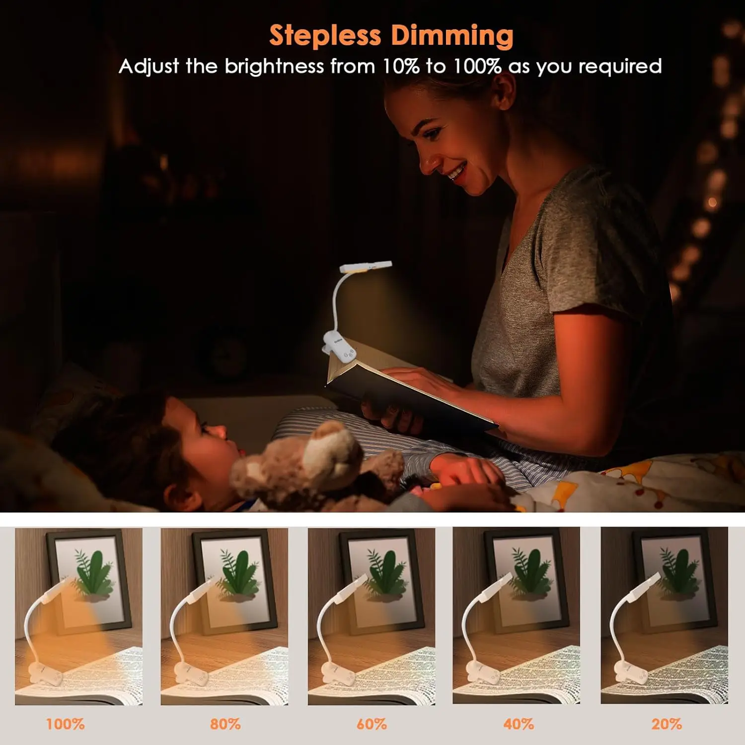 Альбом для чтения в кроватке с зажимом