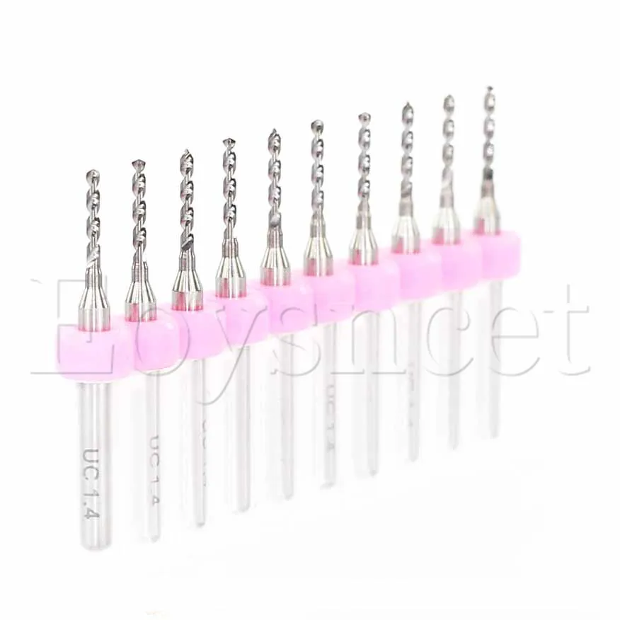 

Micro Drill Bits Set 1/8 Shank Mini Drill Bits CNC Drilling Bit Set Carbide PCB Tools 1.45mm 10PCS