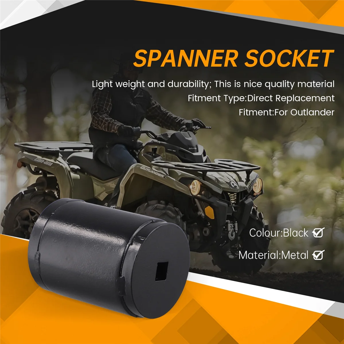 Инструмент для снятия гайки висячего рычага гаечная головка подходит Can-Am Outlander