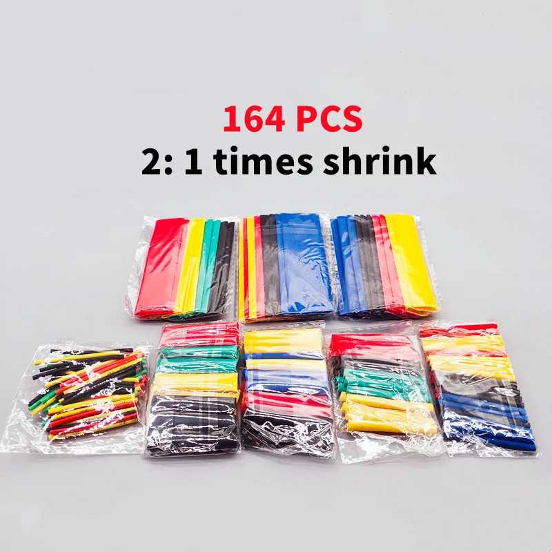 2:1,Heat Shrink Tubing,127/135/164/328/530/625 PCS,Insulated Polyolefin Sheathed,Electronic DIY Kit,Electrical Connection Tubing