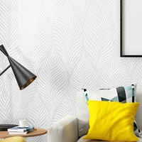 tropical leaves white geometric stripestexture home decoration wallpaper modern wall paper rolls for bedroom living room walls