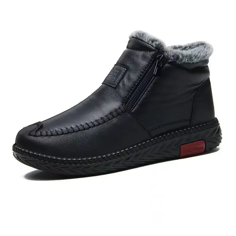 Женские ботинки плюшевая зимняя женская обувь повседневные ботильоны