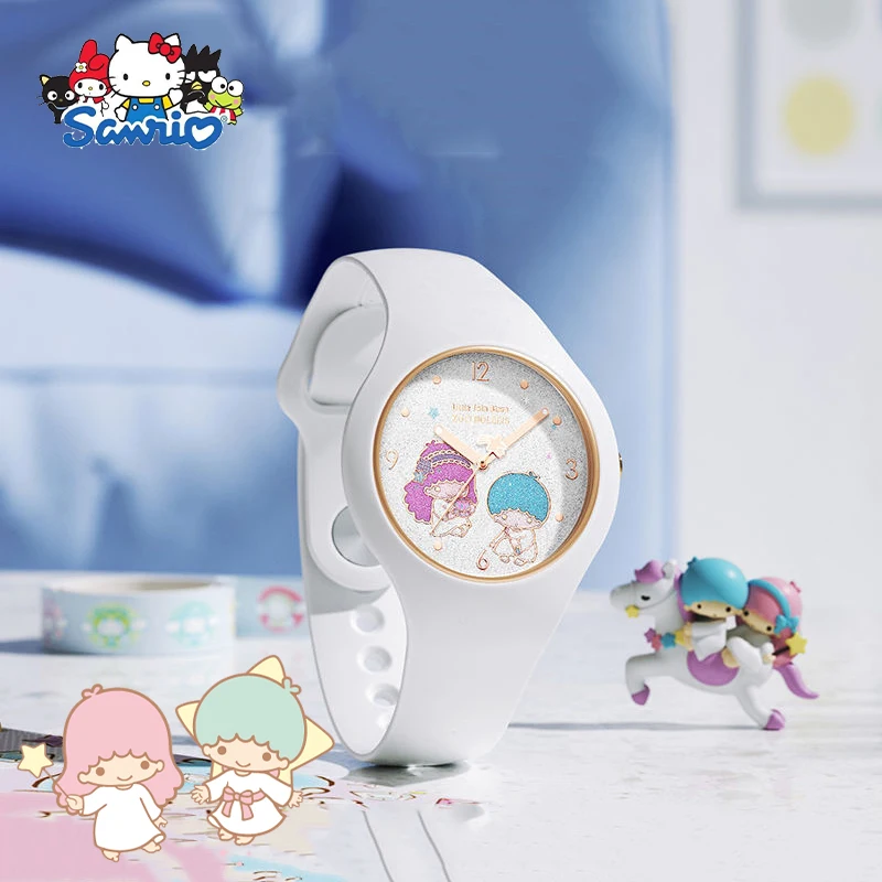 

Sanrio Little Twin Stars Children Watch Kawaii Anime Cute Cartoon Student Kindergarten Time Electronic Watch Toys Girls Gifts