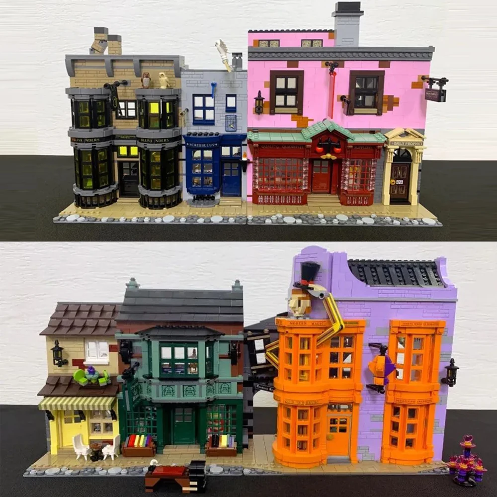 Идеи, модель министерства Magic Alley Street View Moc из блоков, модель из блоков, модель 75978, Обучающие Детские игрушки, 5544 шт.