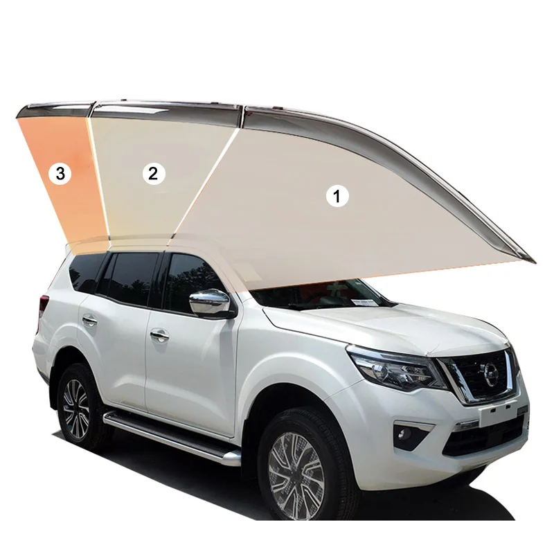 

Козырек на дверное окно, подходит для Nissan Terra 2018 2020-на от дождя, солнцезащитный козырек, вентиляционный дефлектор