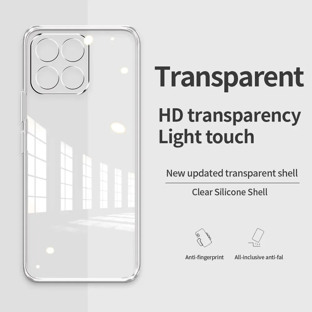 Фото Для Honor X8b /Honor X8A LLY-LX1 CRT-LX1 чехол силиконовая мягкая прозрачная задняя крышка из ТПУ, Противоударная задняя крышка для телефона Honor X8 4G чехол Coque №5