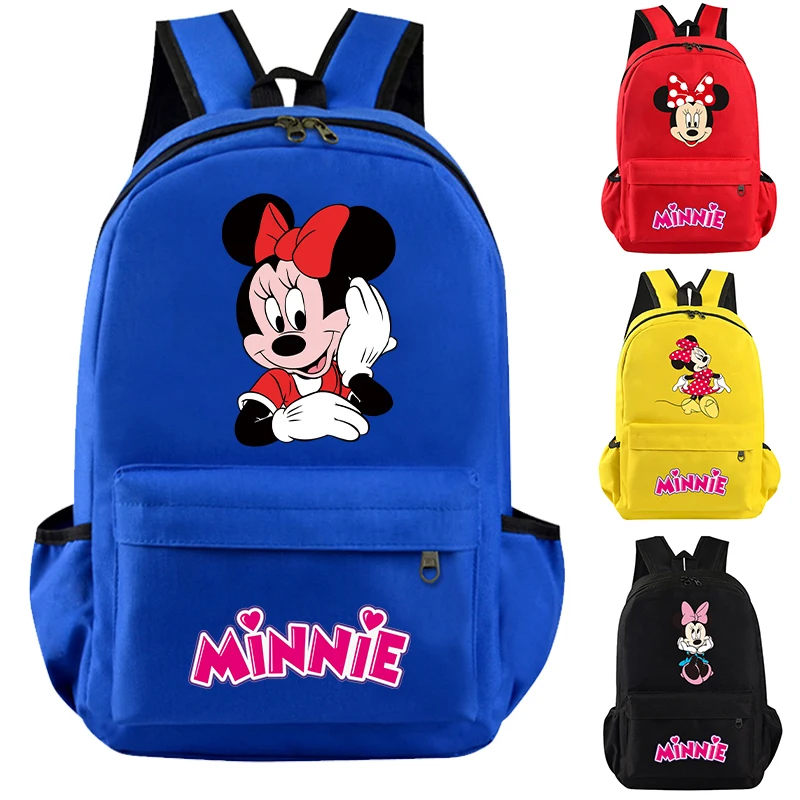 Рюкзак с рисунком Микки Мауса для подростков Холщовый школьный ранец мальчиков и