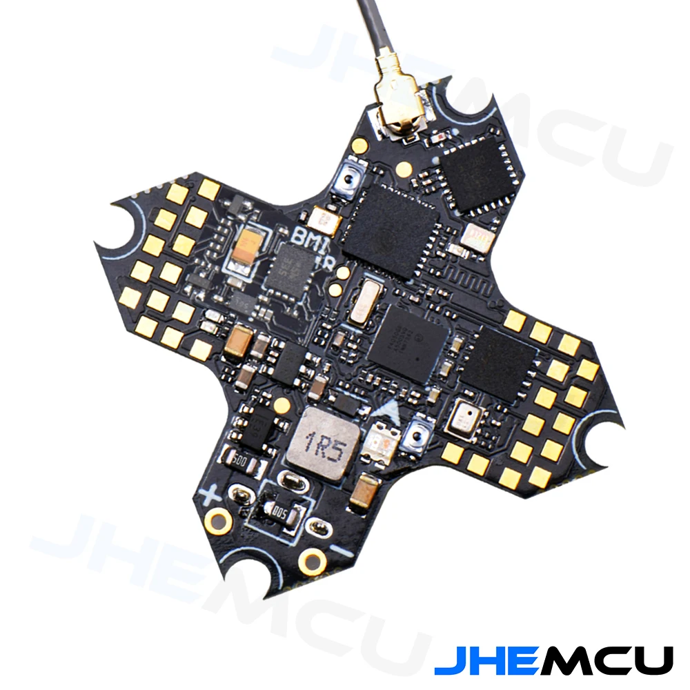 

JHEMCU GSF405A-BMI AIO BMI270 F405 Flight Controller BLHELIS 5A 4in1 ESC ELRS 2.4G RX 1-2S 25.5X25.5mm for FPV Drones DIY Parts