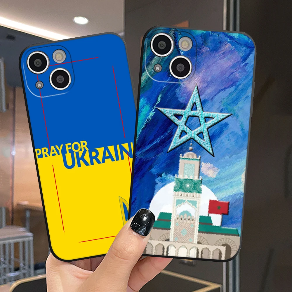 

Russia Countries Flag Oil Painting Phone Case FOR IPhone 14 13 11 12 Pro 8 7 Plus X Pro MAX XR XS MINI Covers