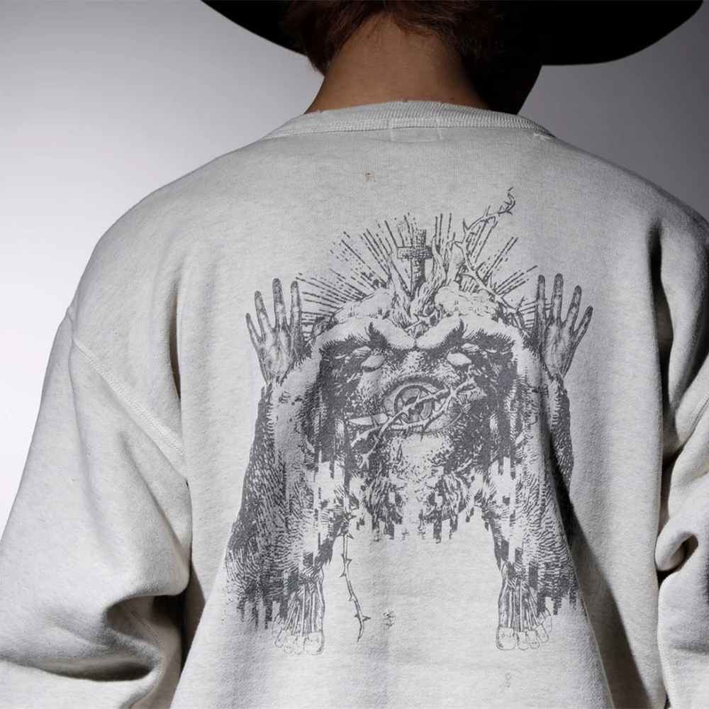 Модный пуловер Yao с изображением святого Майкла и граффити роскошный Женский