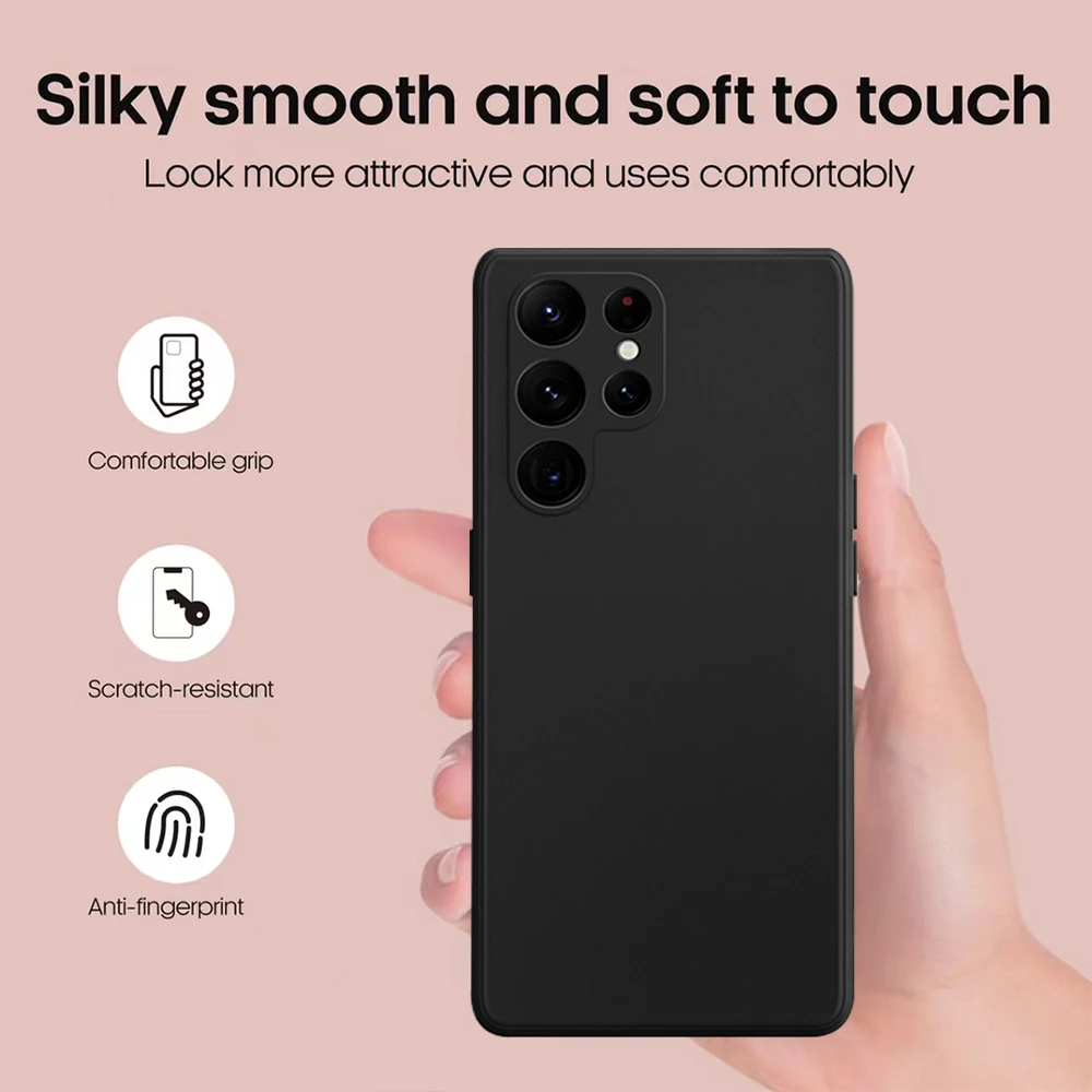 Оригинальный чехол с жидкостью для Samsung Galaxy S24 + Женский мягкий цветной роскошный