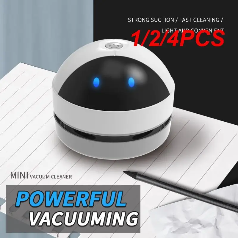 

1/2/4PCS Cute Mini Vacuum Cleaner Desk Table Dust Vacuum USB Table Sweeper Desktop With Clean Brush For Home Office School